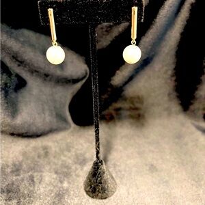 Alfani Pearl Drop Earrings, 1 1/3” drop
